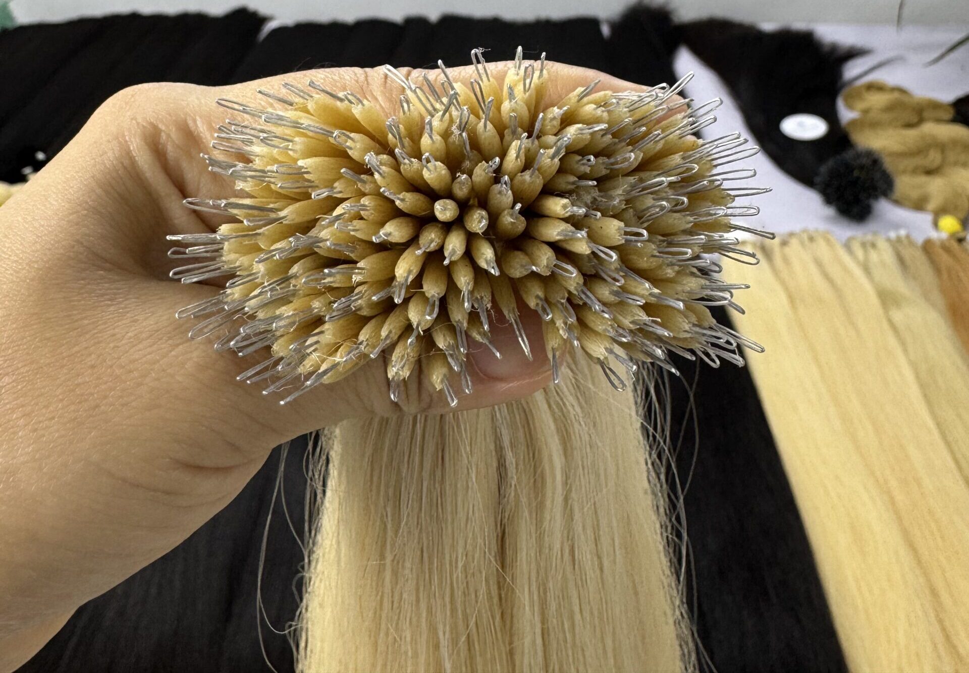 Nano ring Hair Extensions – 100% Human Hair | Van Anh Hair Color - Image 2